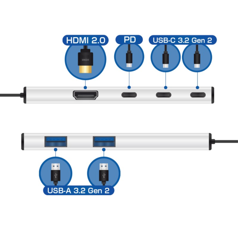 
<span>TCHD2A3CPD-4K60 MaxConnect 4K60Hz対応 6 in 1 Type-Cハブ</span>
 thumbnail 2