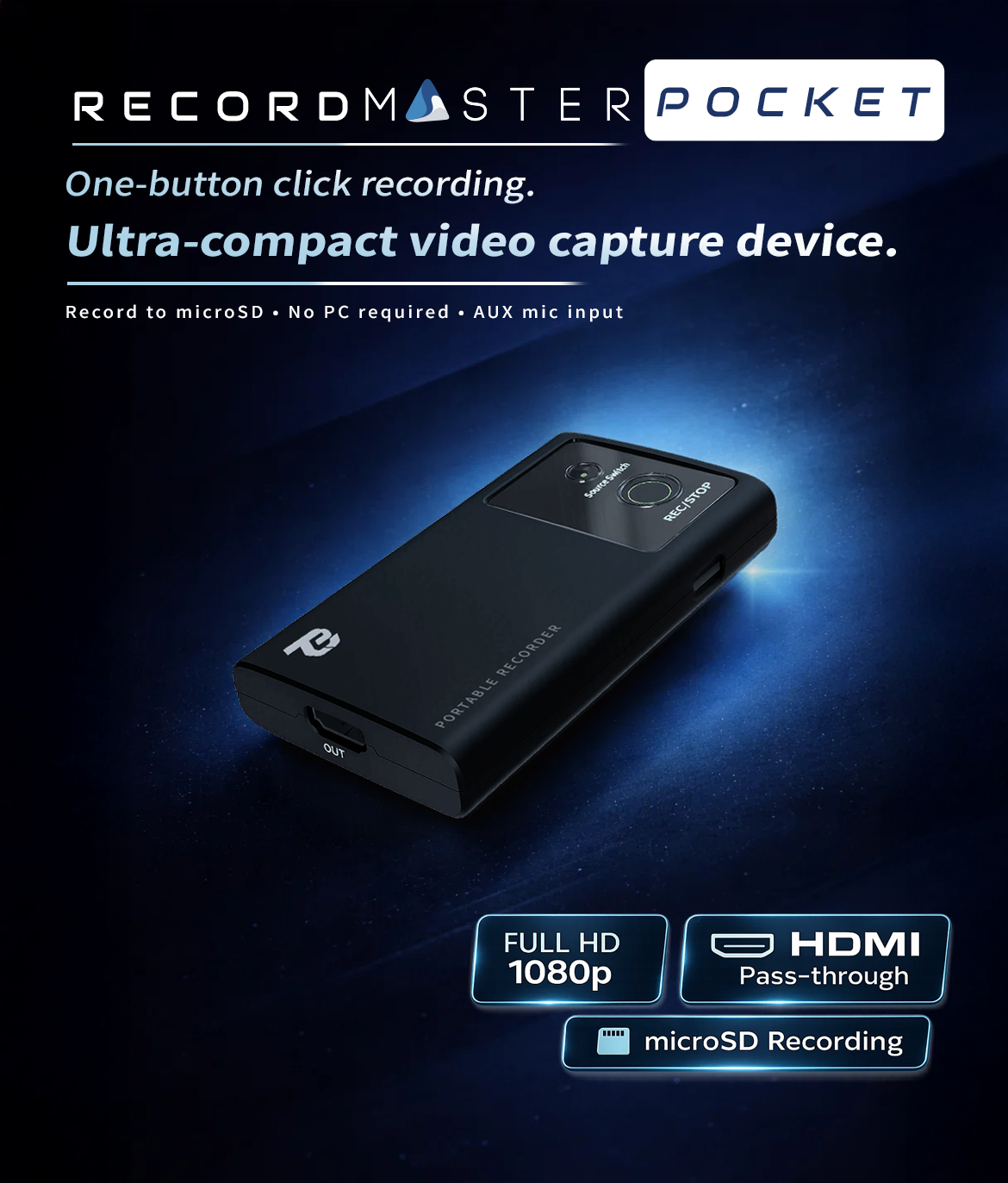 TPREC-FHD Record Master Pocket